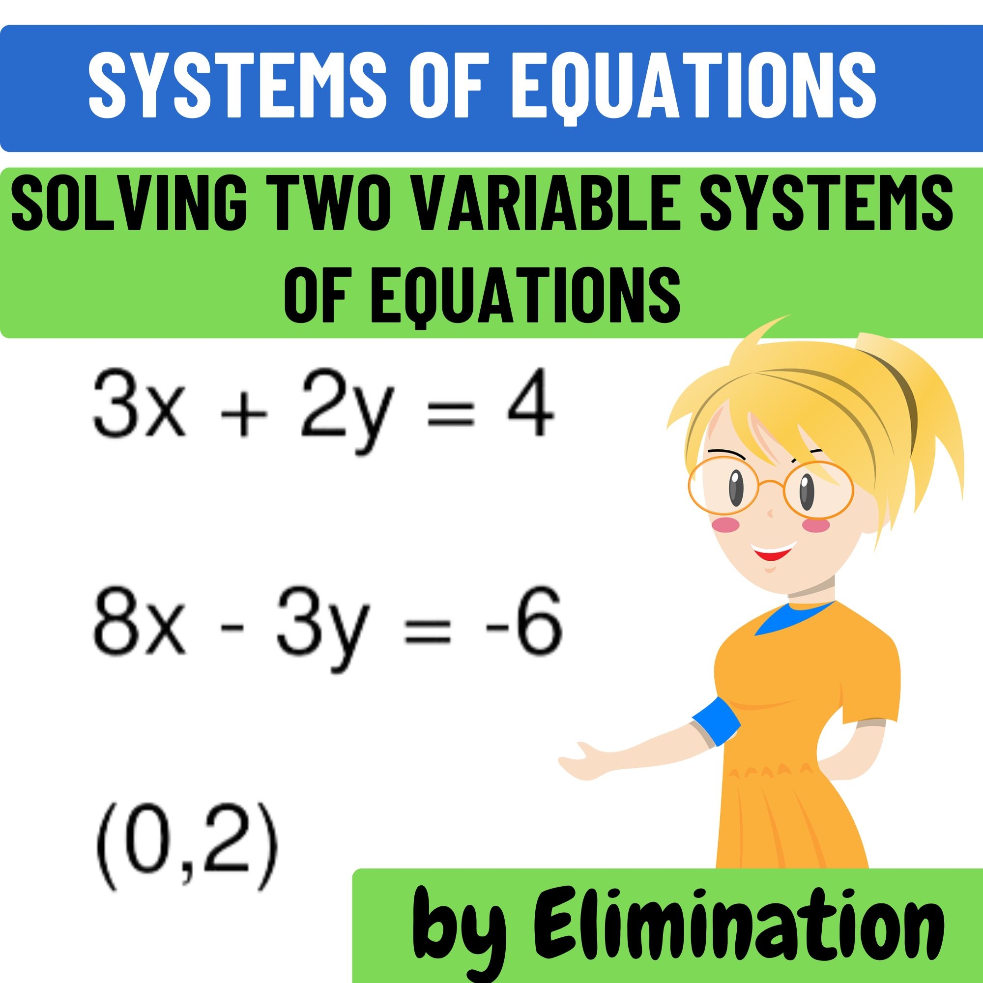 Systems Of Equations Solving Two Variable Systems Of Equations By Elimination Made By Teachers
