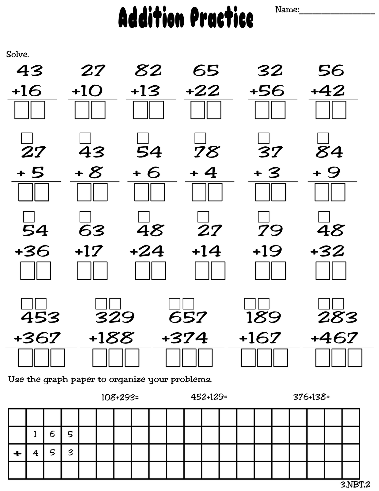 Singapore Math Method Worksheets