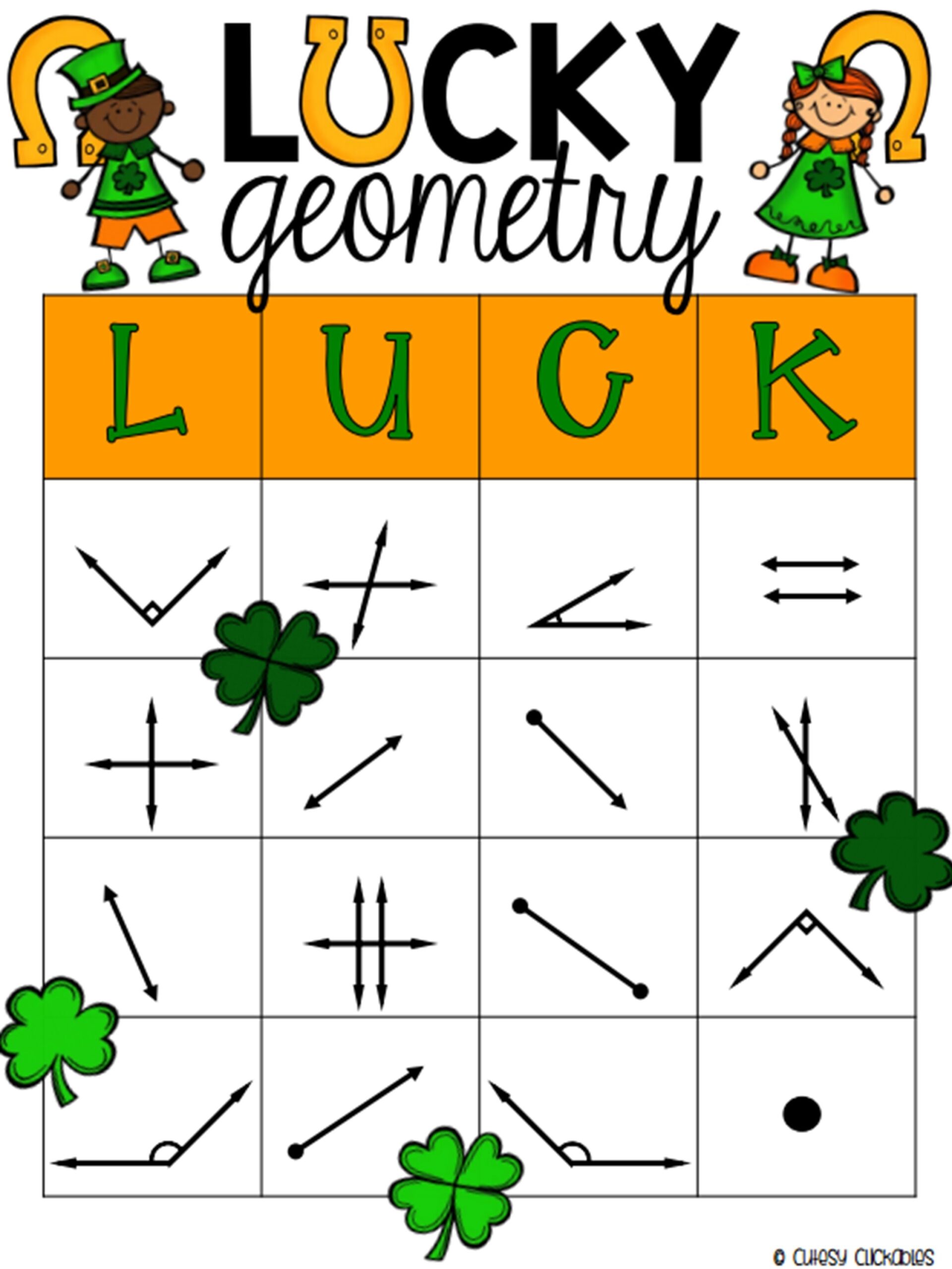 Ten 10 FREE Math Centers For St Patrick s Day 3rd 5th 