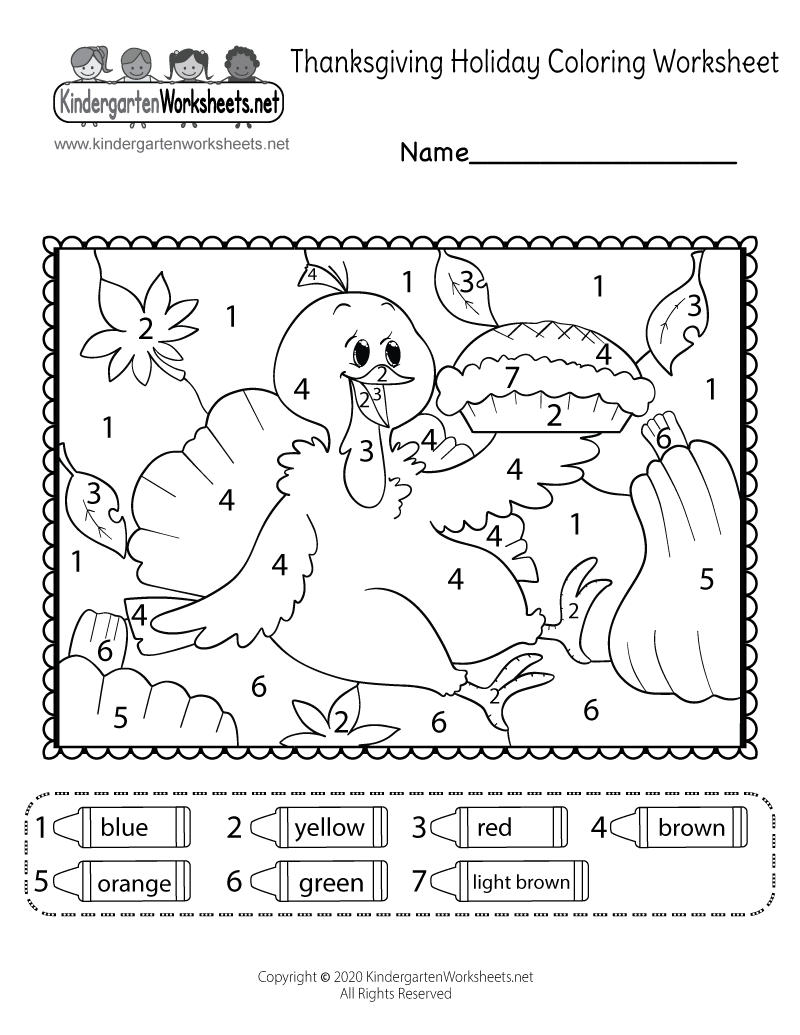 Thanksgiving Color By Number Worksheet Free Printable Digital U0026 PDF