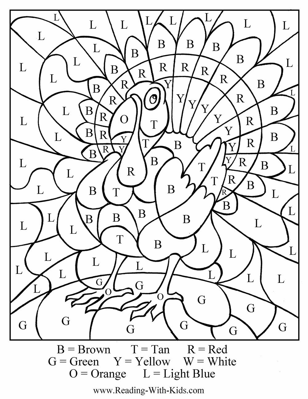 Thanksgiving Math Coloring Worksheets