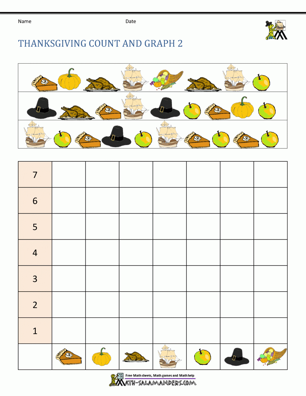 Thanksgiving Day Math Worksheets