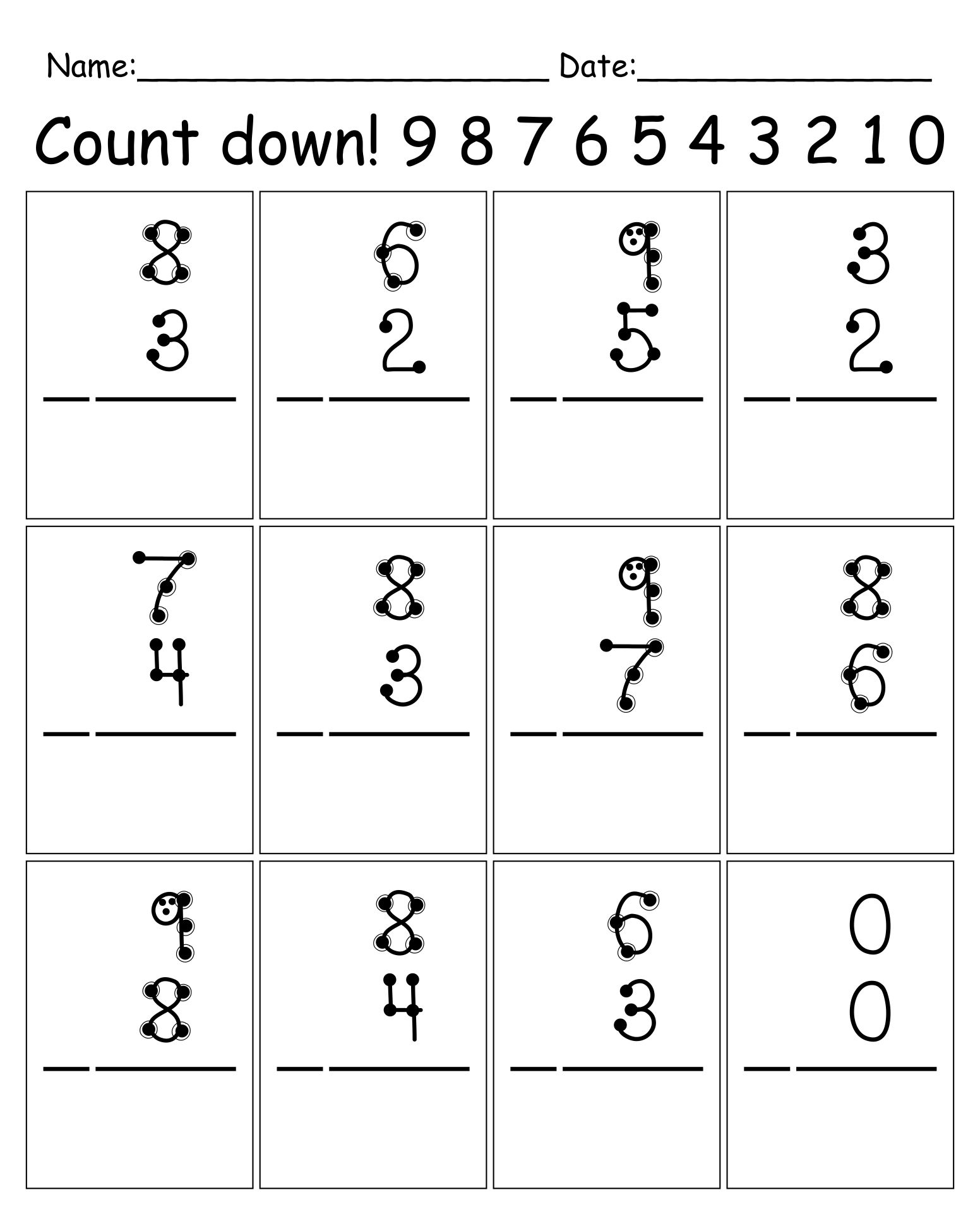 Touch Math Addition And Subtraction Worksheets Worksheets Library