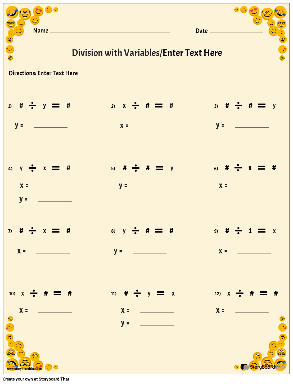 Variables U0026 Expressions Worksheets Evaluating Expressions