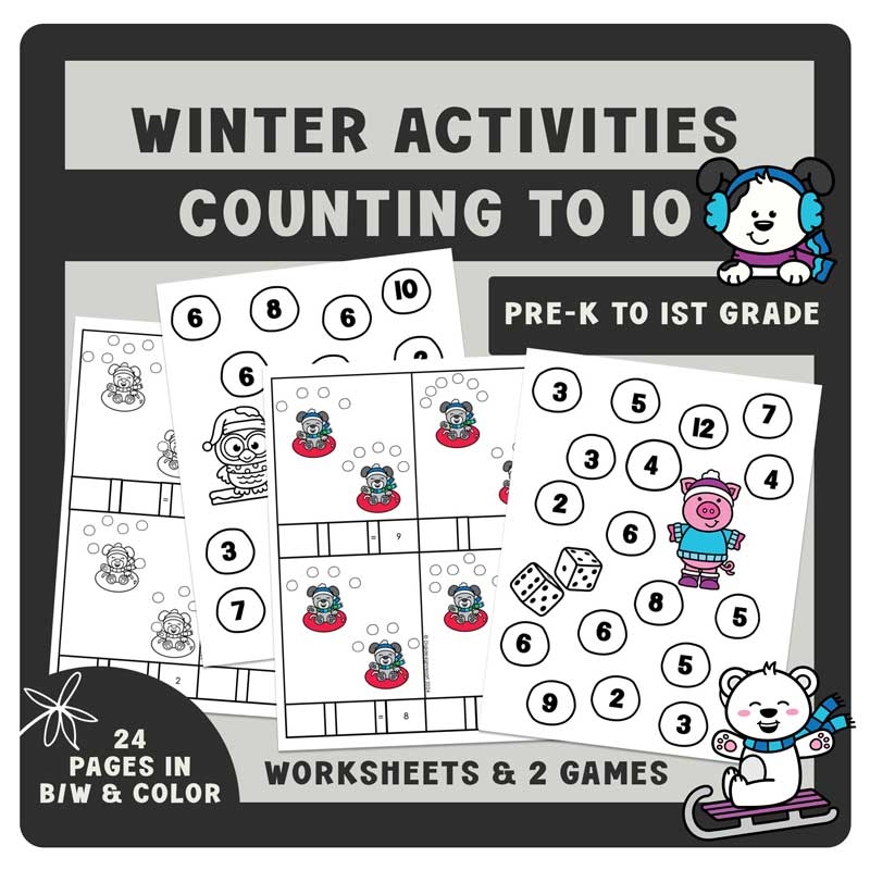 Math Winter Worksheets
