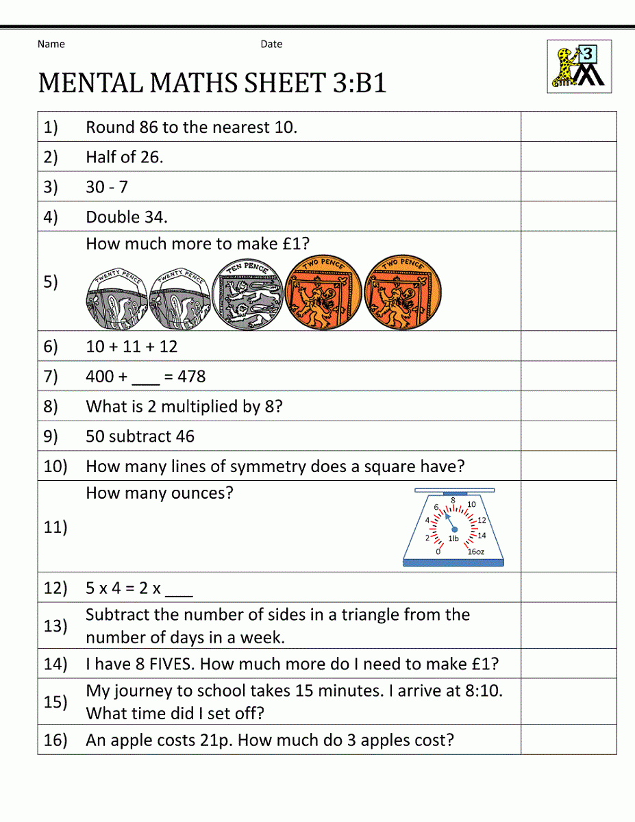 Year 3 Maths Worksheets K5 Worksheets