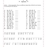 Fun Math Worksheets For Middle School
