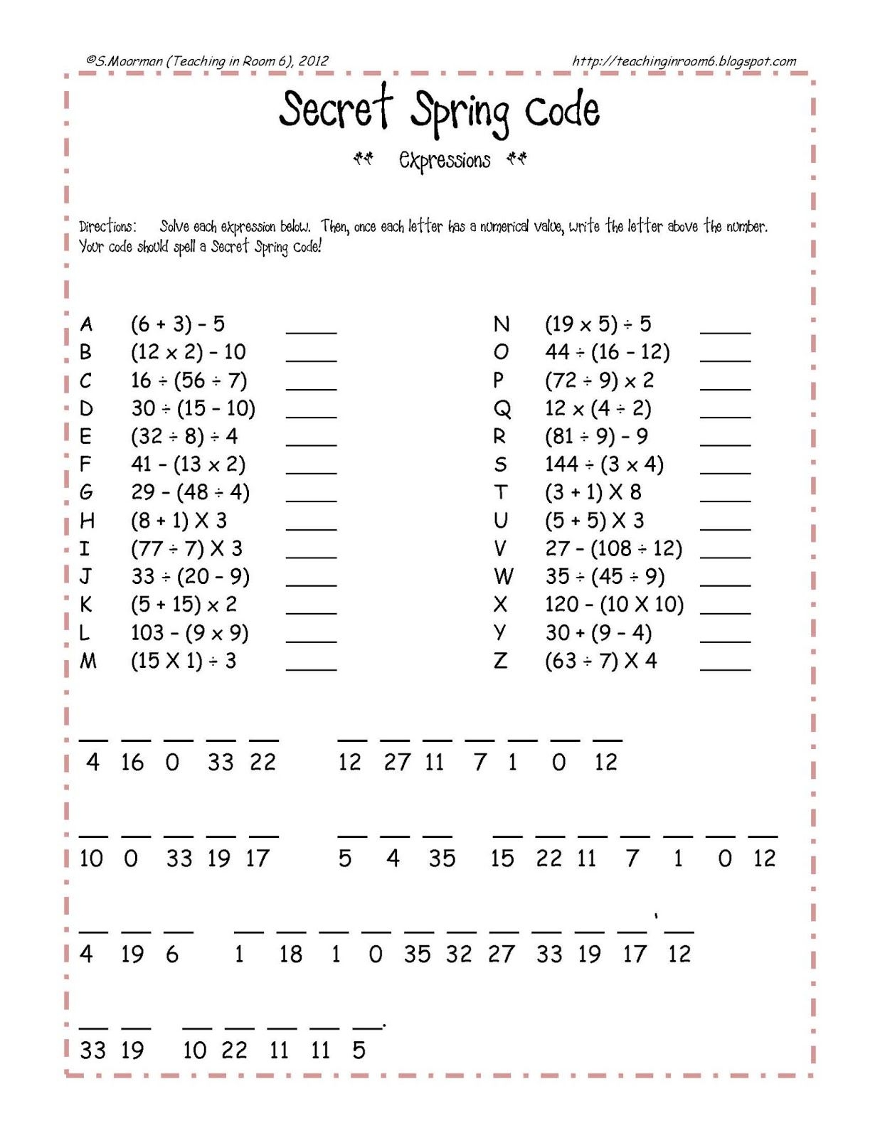 Zippin Down The Freebie Trail Middle School Math Worksheets Worksheets Library