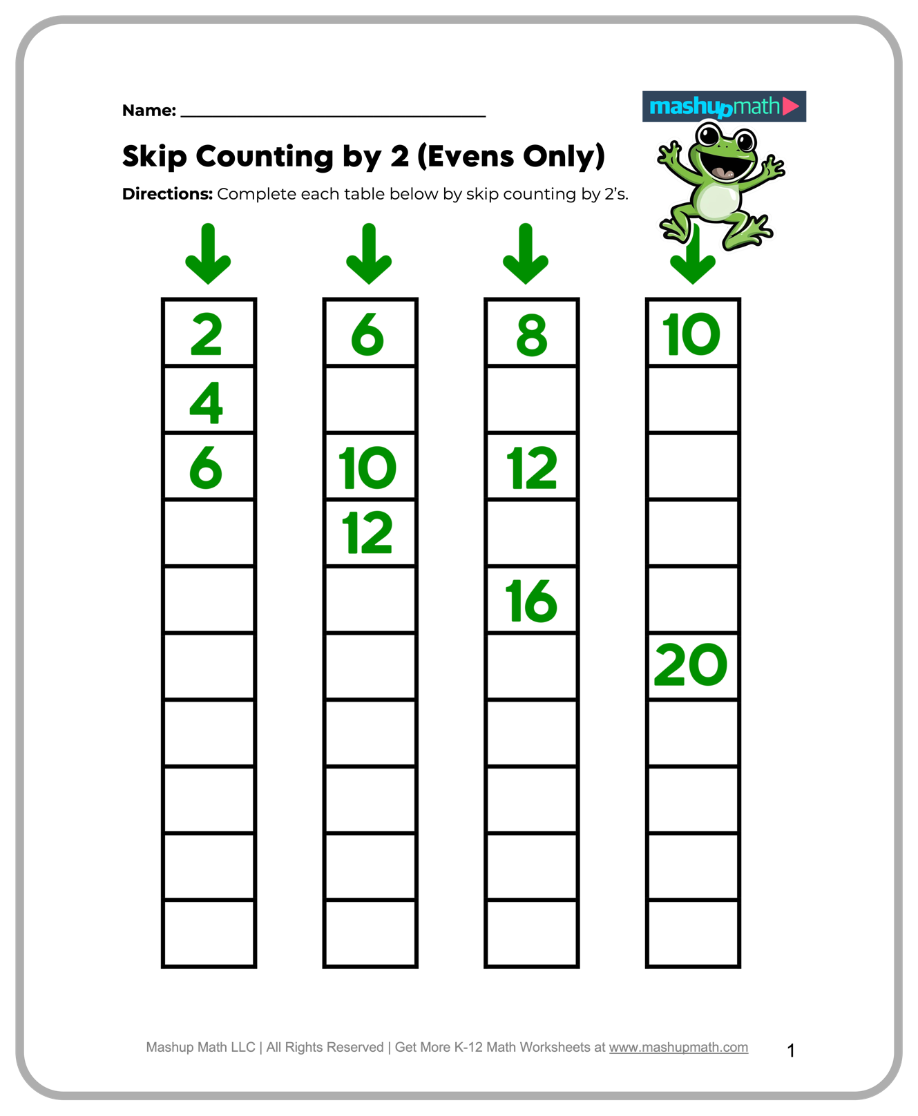 Free Printable 2nd Grade Math Worksheets