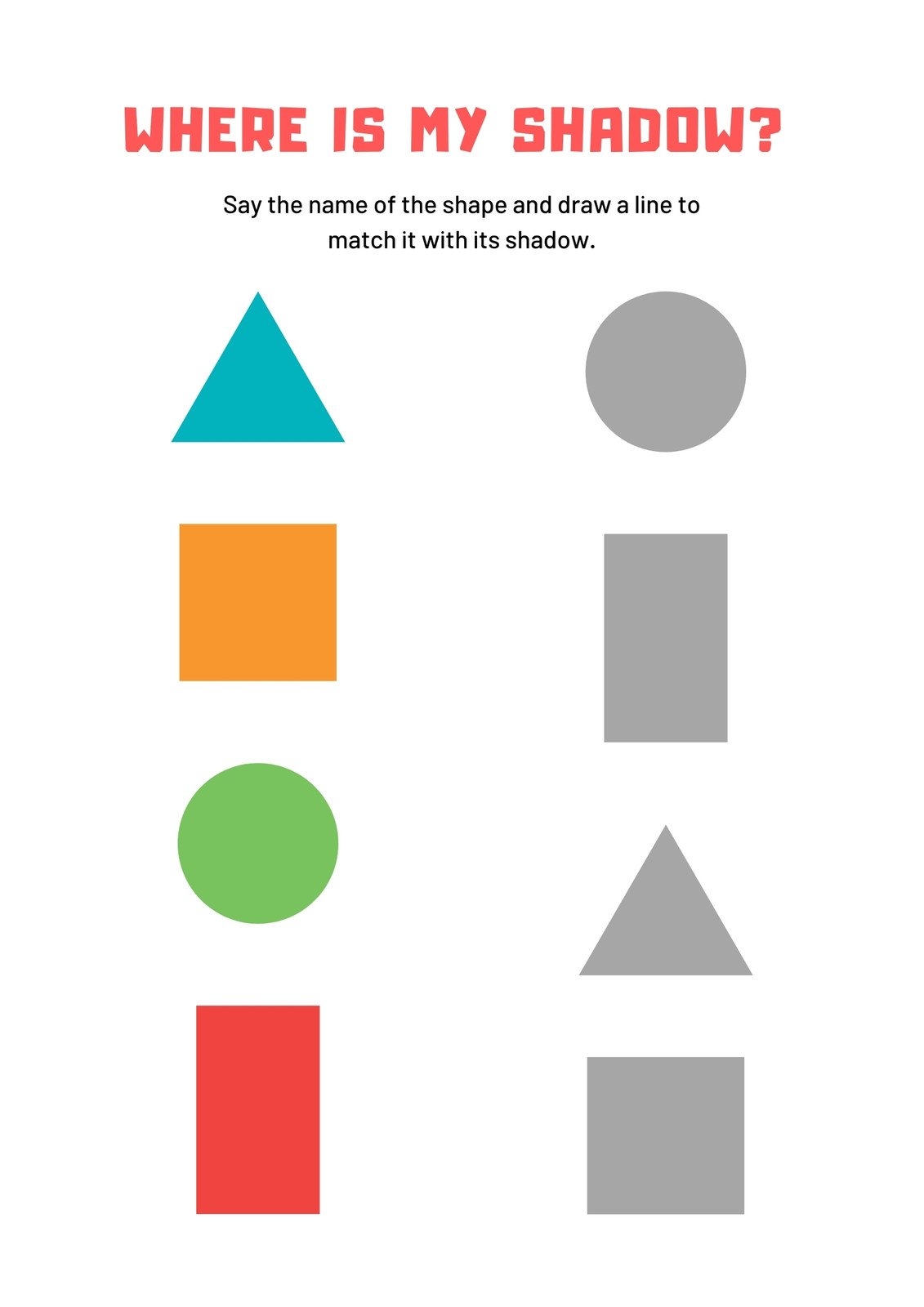Math For 4 Year Olds Worksheet