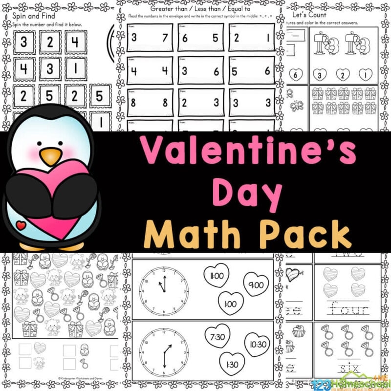 Free Math Worksheets Pre K