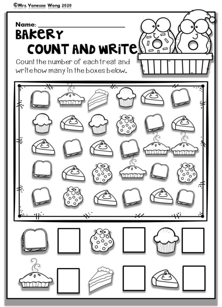 Kindergarten Math Counting Worksheets