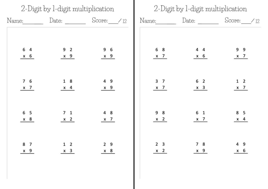 Kumon Math Level E Worksheets