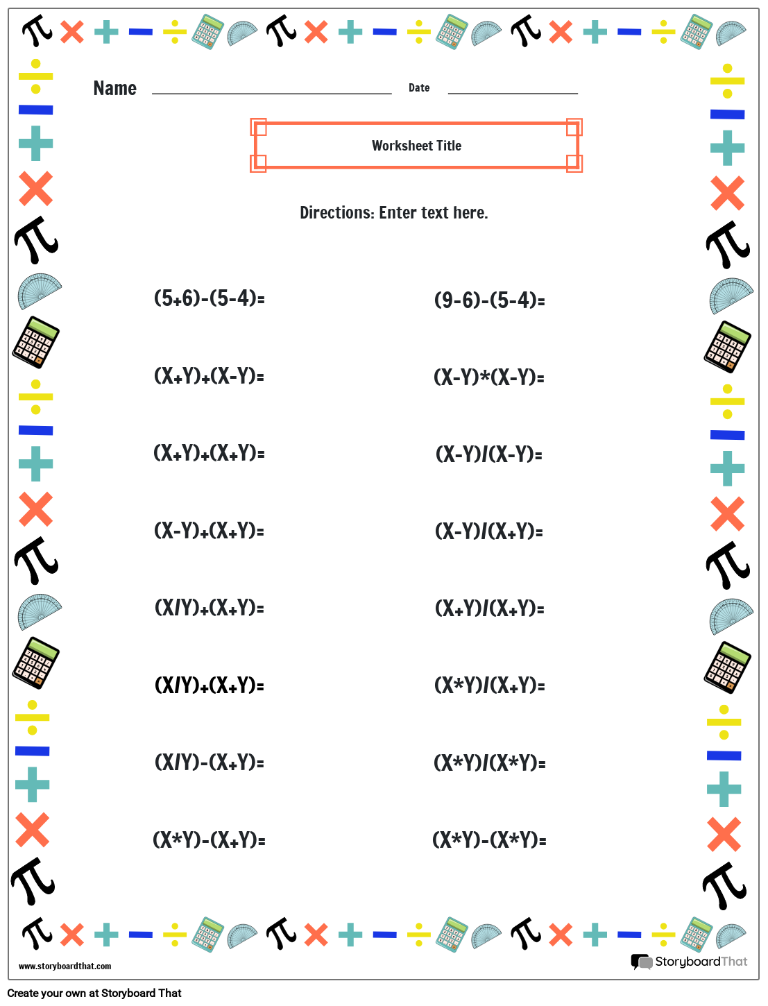 Mixed Operations Worksheets Free U0026 Printable