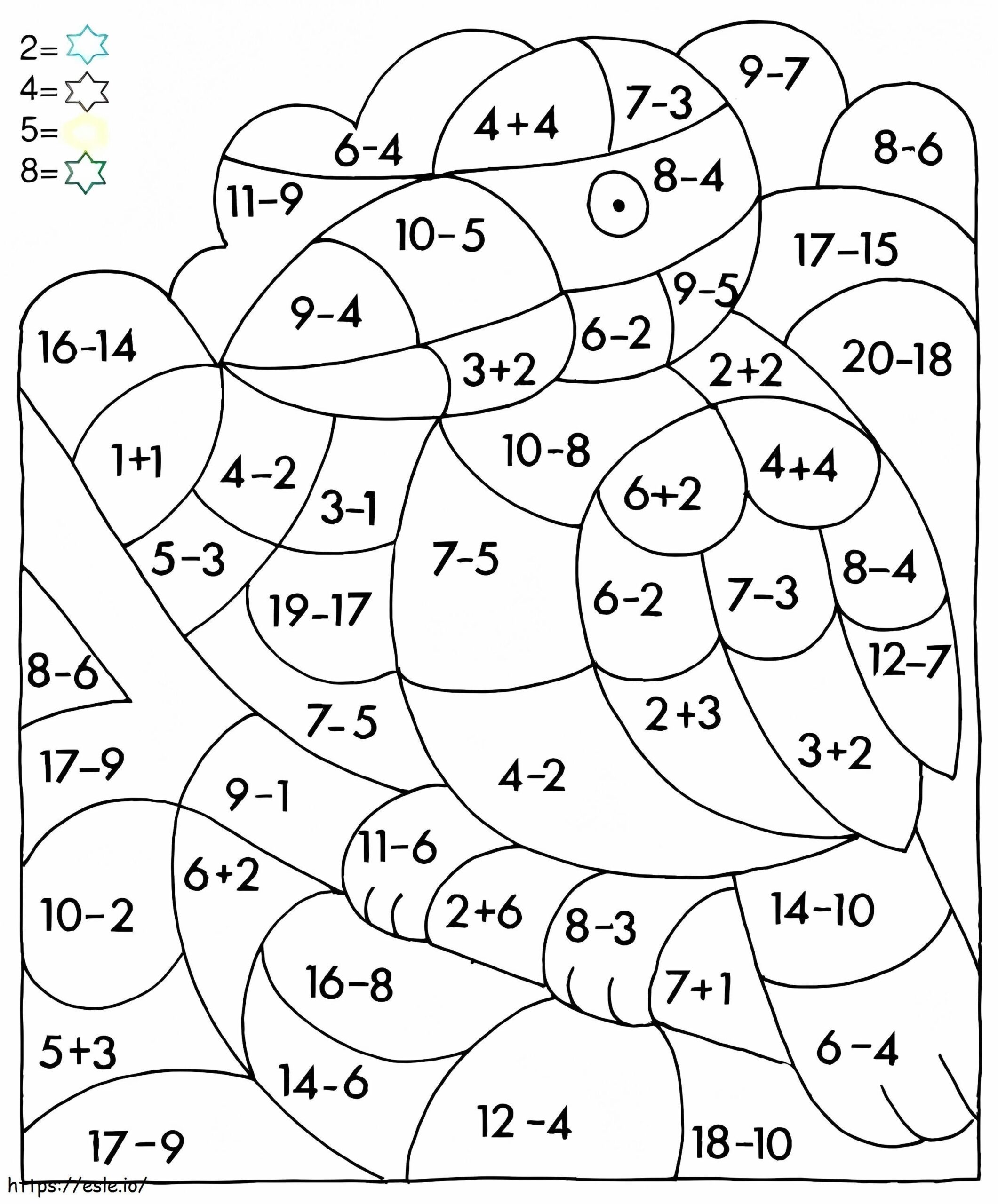 Math Worksheets Coloring Multiplication