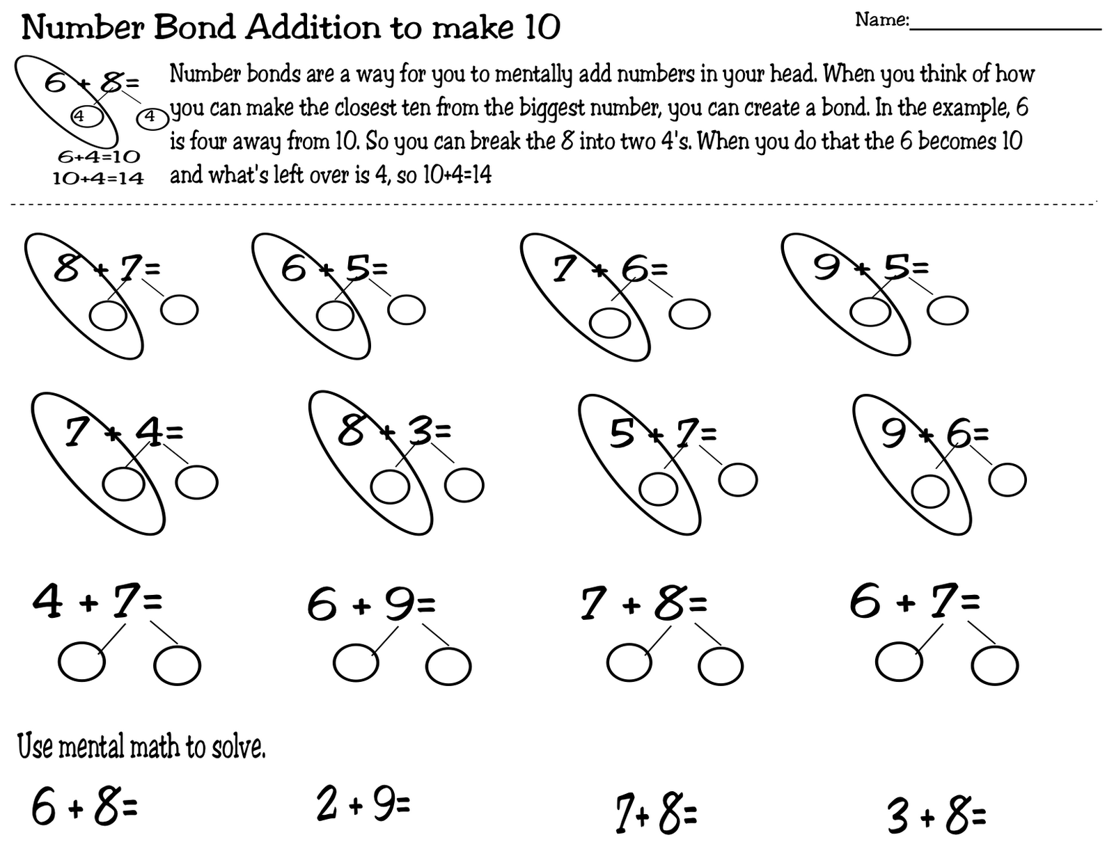 Singapore Math Worksheets