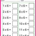 0 To 6 Multiplication Worksheets