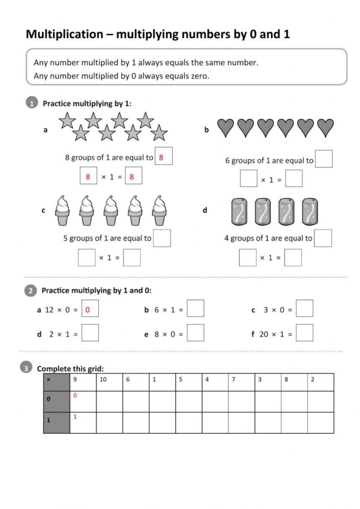 0s And 1s Multiplication Worksheet - Free multiplying by 0 worksheet, Download Free multiplying by 0 ...