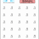 1 & 2 Place Multiplication Worksheets