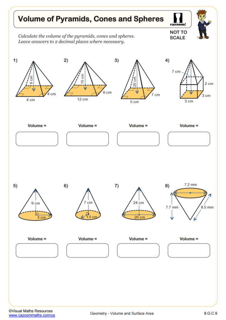 1-8th Grade Math Work Sheets