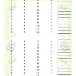 1 And 2 Multiplication Worksheet