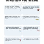 1 Digit Multiplication Word Problems Worksheets