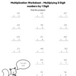 2-3 Digit Multiplication Worksheets