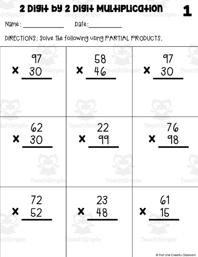2 By 2 Multiplication Worksheets With Grid – Double Digit Multiplication Worksheets – Math Monks – Worksheets Library 2 By 2 Multiplication Worksheets With Grid - Double Digit Multiplication Worksheets - Math Monks - Worksheets Library