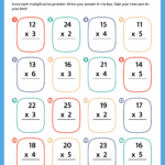 2 Digit By 2 Digit Multiplication Coloring Worksheets