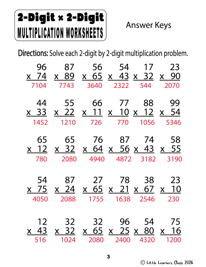 2-Digit By 2-Digit Multiplication Worksheets – 2 digit by 2 digit multiplication worksheets 13453485 2-Digit By 2-Digit Multiplication Worksheets - 2 digit by 2 digit multiplication worksheets 13453485