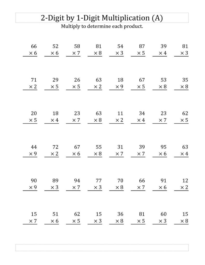 2 digit by 2 digit multiplication worksheets with answers times – two … 2 digit by 2 digit multiplication worksheets with answers times - two ...