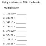 2 Digit Multiplication And Division Worksheets