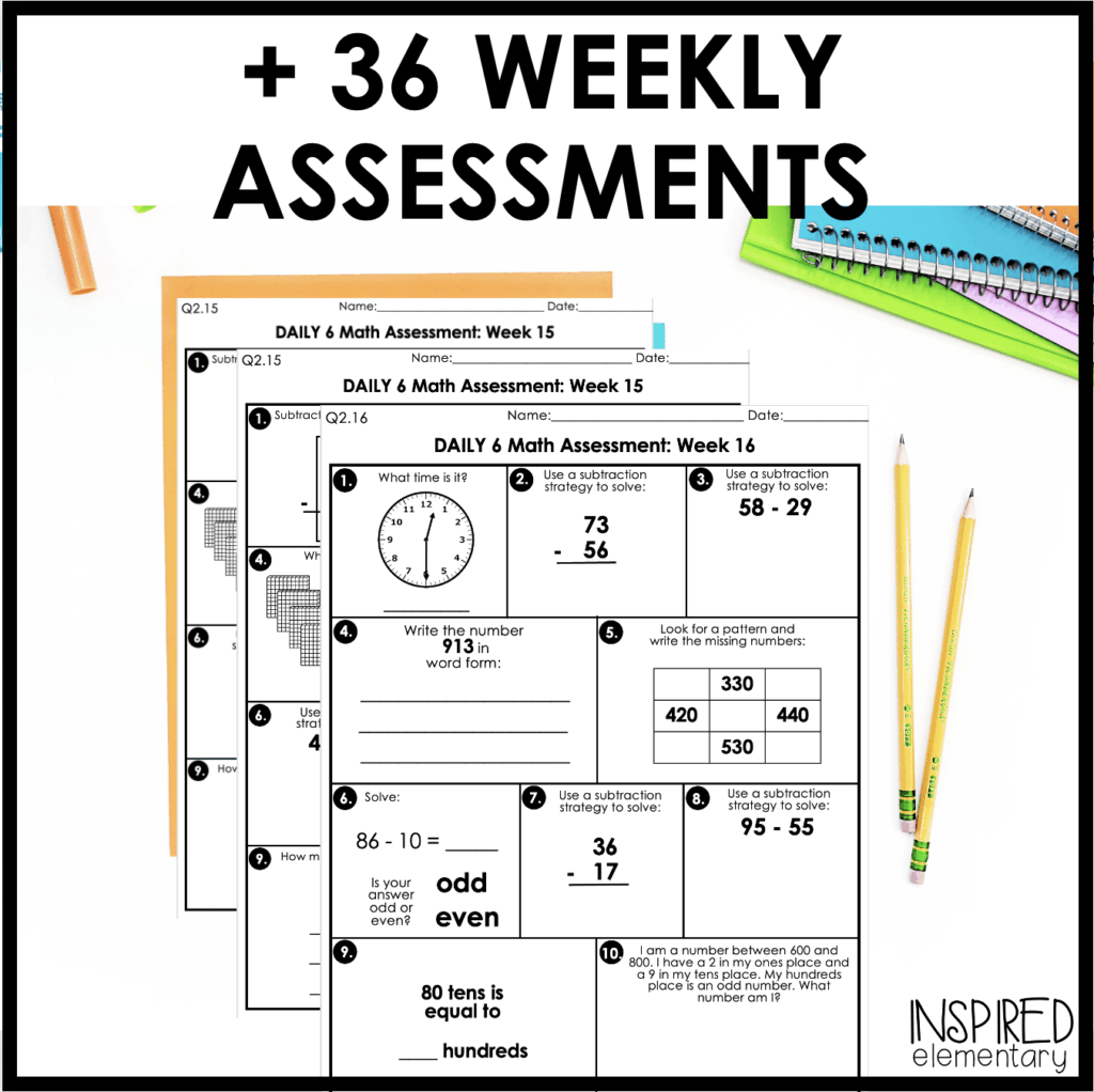 2nd Grade Daily Math/lab Review Sheets