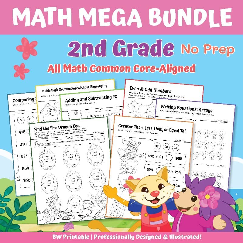 2nd Grade MATH BUNDLE | Complete Math Curriculum coverage with Activities 2nd Grade MATH BUNDLE | Complete Math Curriculum coverage with Activities