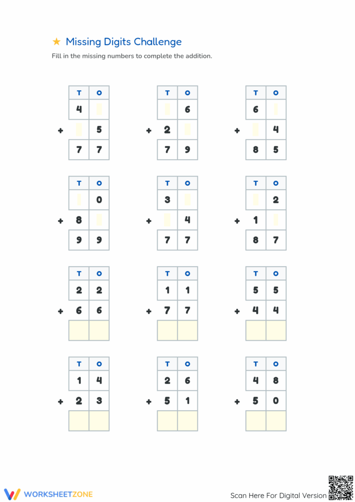 2nd Grade Math Enrichment Worksheets
