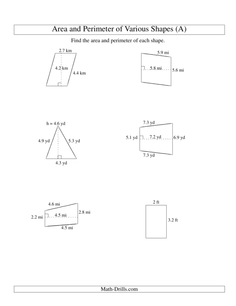 3.2 D Math Worksheets