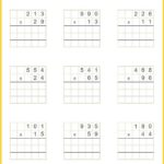 3 Digit Multiplication By 2 Digit Worksheets