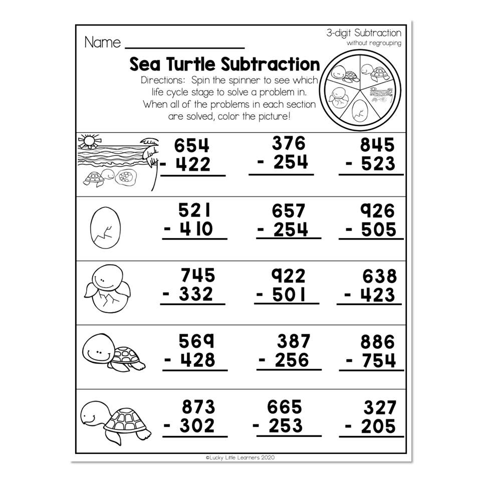 3rd Grade Math Worksheets for Grade 2