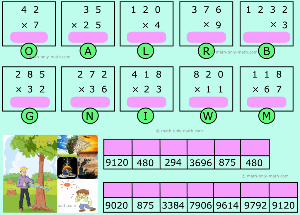 3rd Grade Multiplication Worksheet for Skill Development 3rd Grade multiplication worksheet featuring various multiplication problems