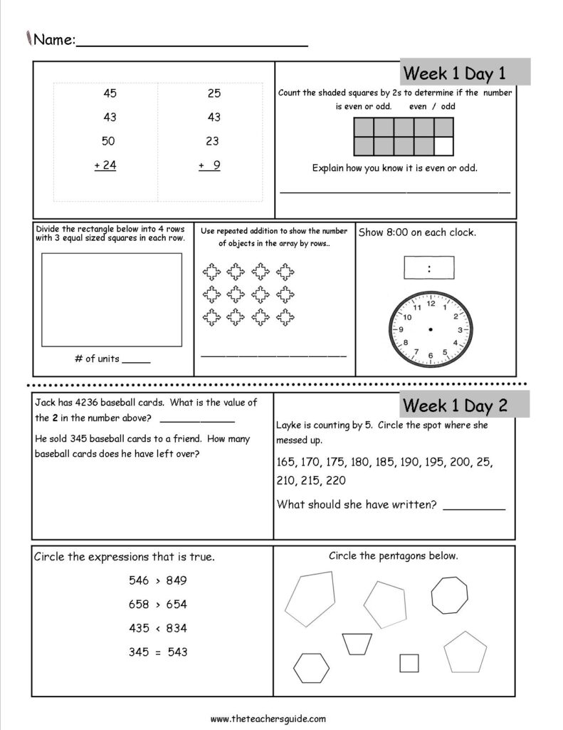 Maths Practice Worksheets For Class 3 – Daily Math Activities Daily math activities worksheet for Class 3 students with various exercises