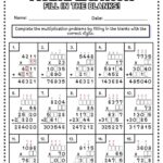 4 By 2 Digit Multiplication Worksheets
