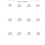 5 Digit By 5 Digit Multiplication Worksheets
