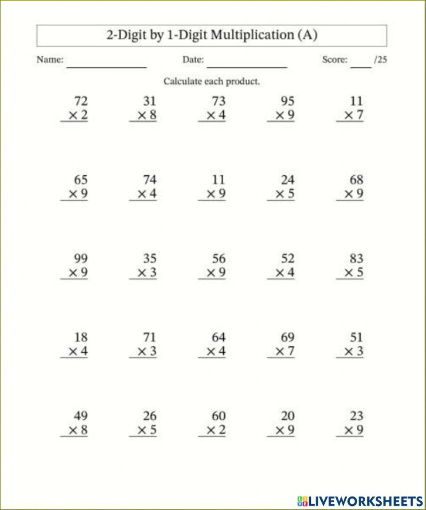 6th Grade Math Worksheets Multiplication – 6th Grade Multiplication Problems Worksheets – Printable Worksheets 6th Grade Math Worksheets Multiplication - 6th Grade Multiplication Problems Worksheets - Printable Worksheets