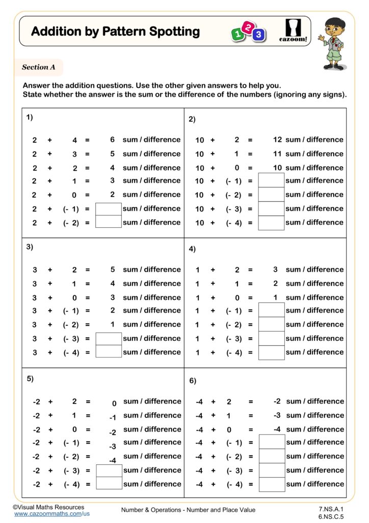 A & C Black Maths Worksheets
