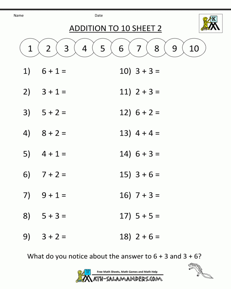 Addition Worksheets For 10 Year Addition Worksheets For 10 Year