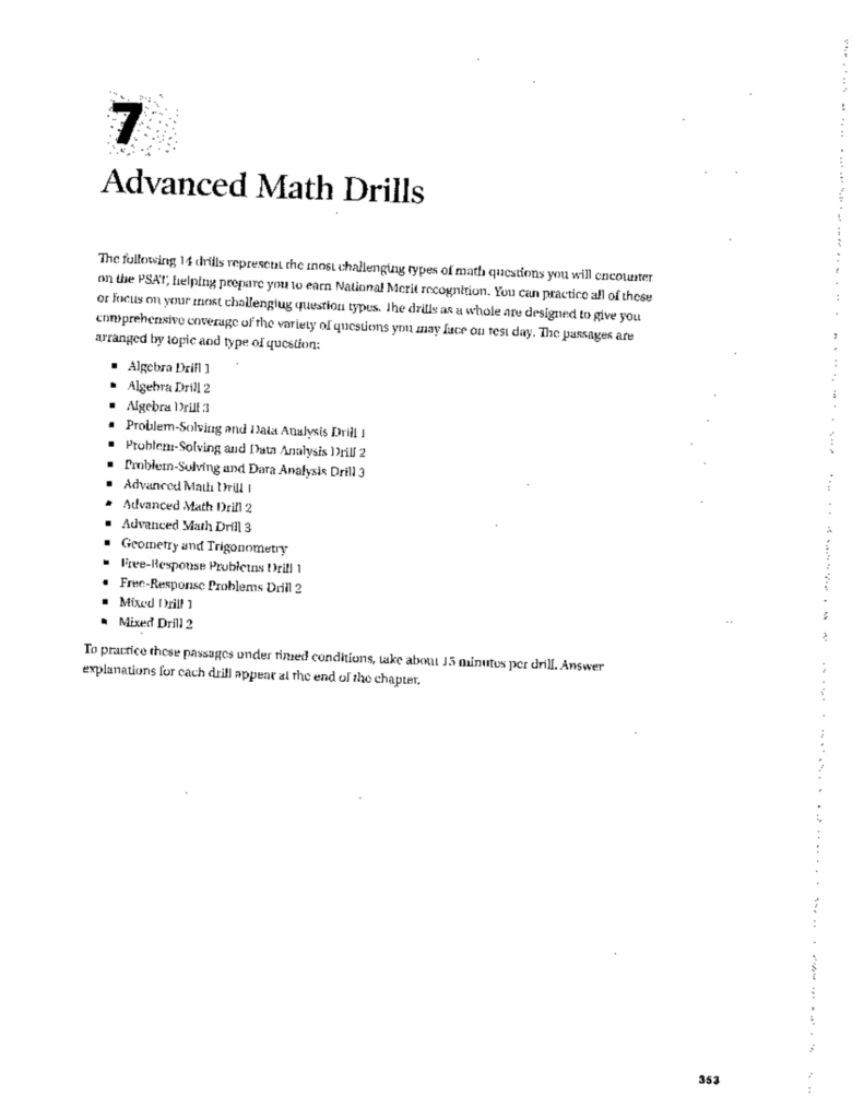 Advanced Math Drills – Studocu Advanced Math Drills - Studocu