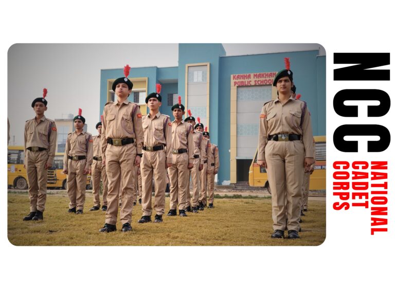 Army Public School Mathura Worksheet - Students participating in a parade at Army Public School Mathura, showcasing disciplin
