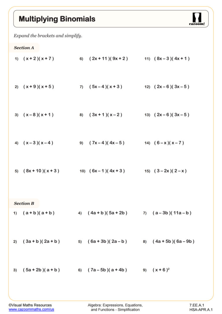 Free printable Basic High School Math Worksheets featuring solving equations exercises