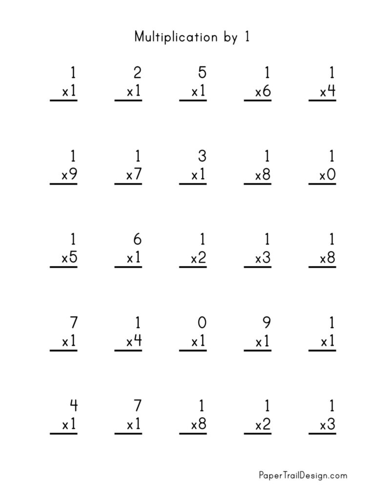 Basic Multiplication Worksheets Free Printable - Printable Worksheets