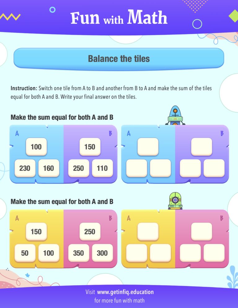 Big Maths Beat That Sheet - math activities
